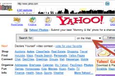 Yahoo – courrier électronique avec la possibilité de collecter le courrier d'autres serveurs dans une boîte aux lettres Yahoo