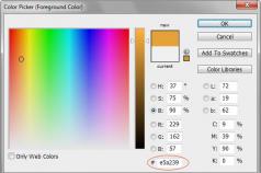 Código azul gris.  Tutorial HTML.  Colores RGB.  Colores de paleta seguros.  Texto blanco sobre fondo azul.